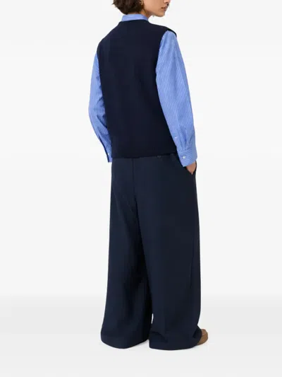 Weekend Max Mara Intarsia-knit Sleeveless Virgin-wool Sweater In Multi