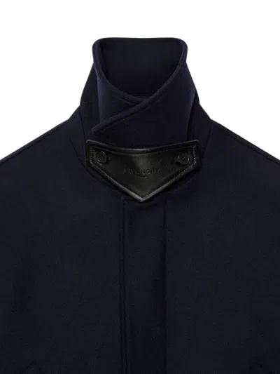 Givenchy Wool Oversized-collar Jacket In Blue
