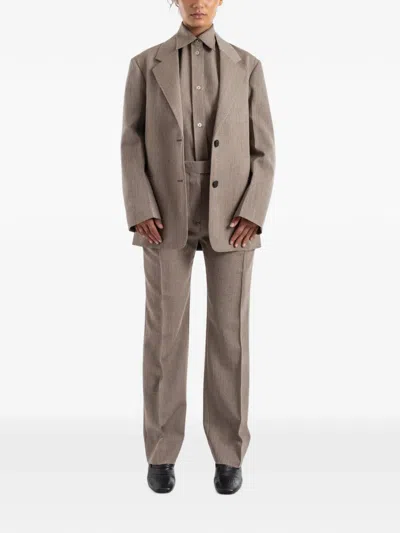 Studio Nicholson Notched-lapel Tailored Blazer In Neutral
