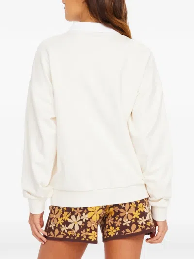 The Upside Pascal Collared Sweatshirt In White