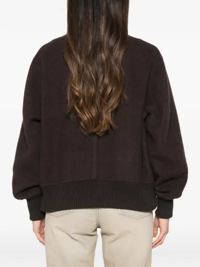 Bompard Double-faced Oversized Bomber Jacket In Brown