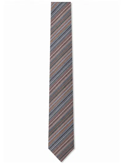 Missoni Diagonal-stripe Silk Tie In Multi