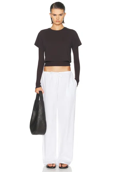 Agolde Romily Tee In Chocolate