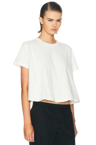 Agolde Marina T-shirt In White Ash