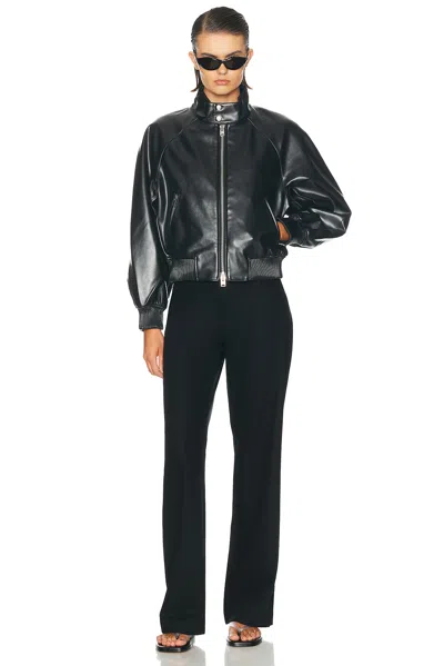 Agolde Nova Bomber Jacket In Black