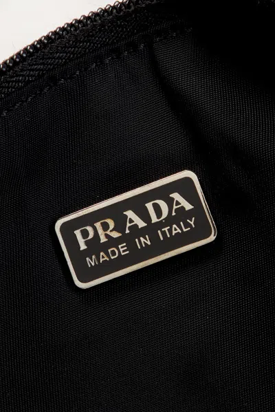 Pre-owned Prada Tessuto Pouch In Black