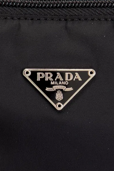 Pre-owned Prada Tessuto Pouch In Black