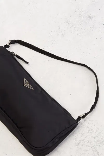 Pre-owned Prada Tessuto Pouch In Black