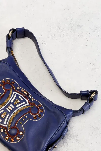 Pre-owned Celine Hobo Bag In Blue
