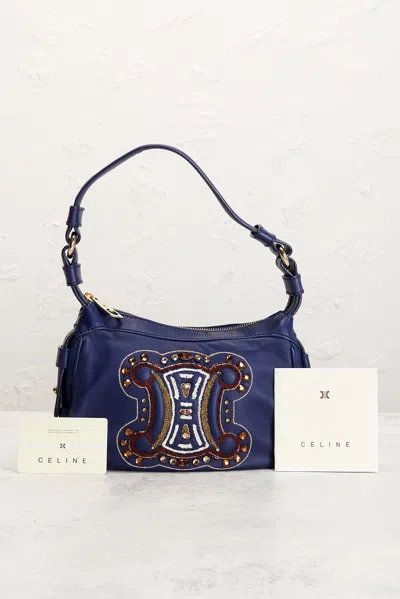 Pre-owned Celine Hobo Bag In Blue