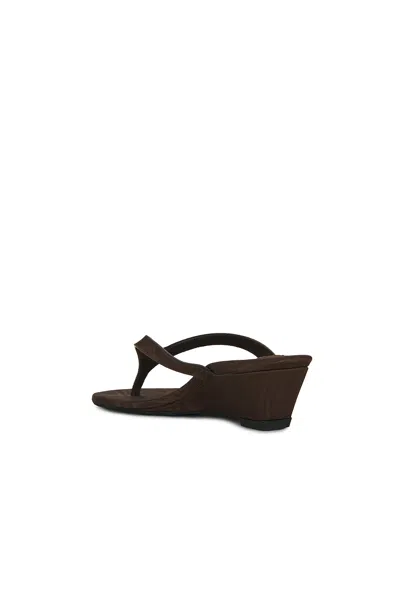 Christopher Esber Scala Moire Wedge In Carob