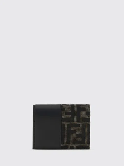 Fendi Brown Polyester Wallet In Tobacco