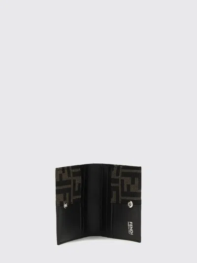 Fendi Brown Polyester Wallet In Tobacco