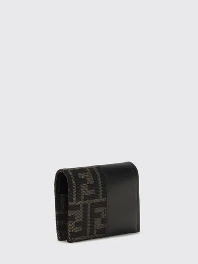 Fendi Brown Polyester Wallet In Tobacco