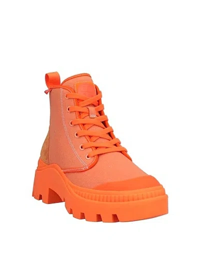 Tory Burch Platform Boots In Orange