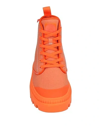 Tory Burch Platform Boots In Orange