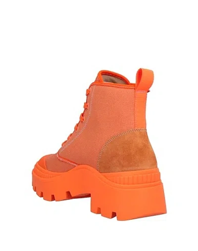 Tory Burch Platform Boots In Orange