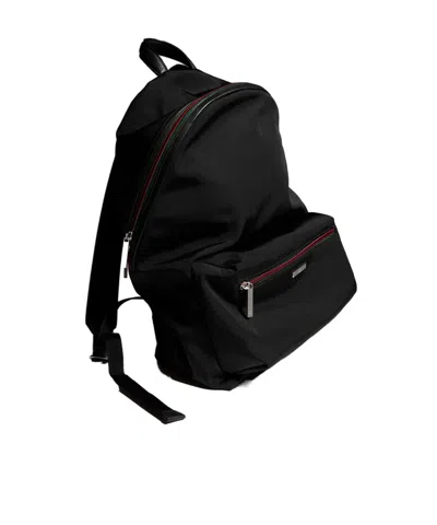 Gucci Tag Medium Backpack In Black