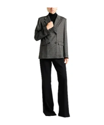 Max Mara Doublebreasted Blazer In Black