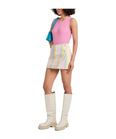 Ganni Denim Skirts In Multi