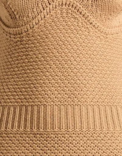 Max Mara Plain Colour Playsuits In Nude