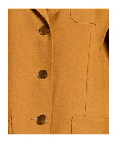 Max Mara Classic Singlebreasted Blazer In Brown