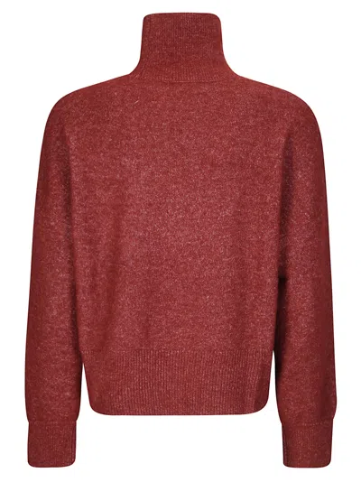 Samsoe & Samsoe Nola Turtleneck Sweater In Burgundy