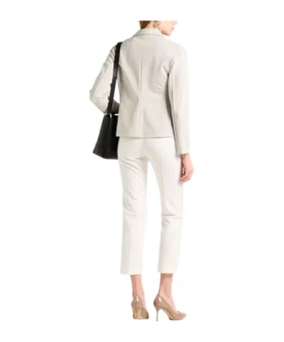 Max Mara Fitted Singlebreasted Blazer In White