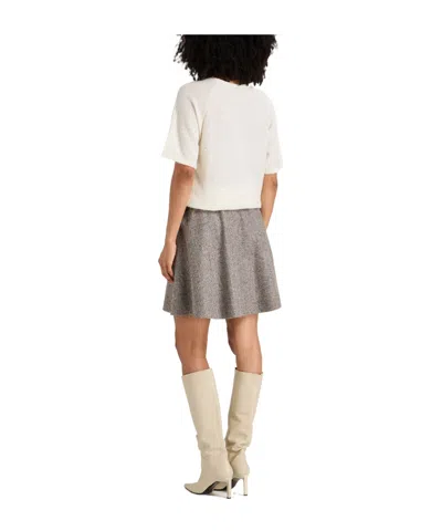 Brunello Cucinelli Mini Skirts In Gray