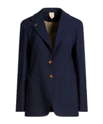 Max Mara Singlebreasted Blazer In Blue