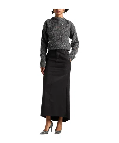 Brunello Cucinelli Solidcolor Buttonfront Knit Sweater In Multi