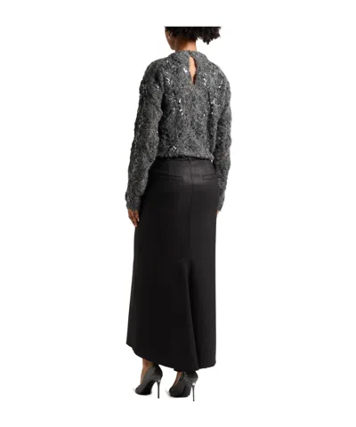 Brunello Cucinelli Solidcolor Buttonfront Knit Sweater In Multi