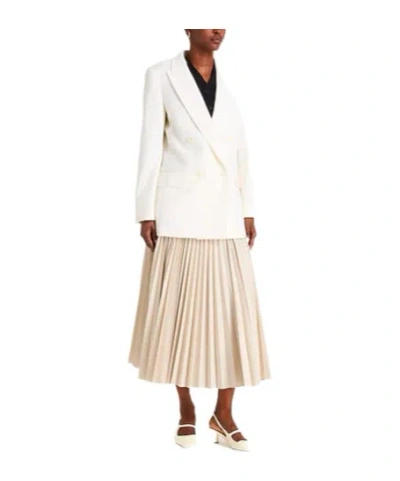 Max Mara Minimalist Doublebreasted Blazer In Neutral