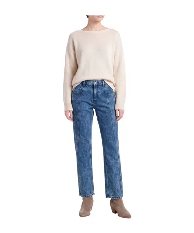 Isabel Marant Plain Colour Denim Trousers In Multi