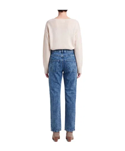 Isabel Marant Plain Colour Denim Trousers In Multi
