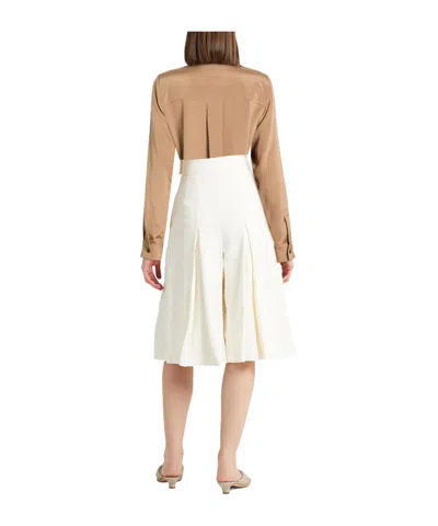Max Mara Solid Colour Shirts  Blouses In Brown