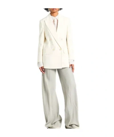 Max Mara Doublebreasted Blazer In Neutral