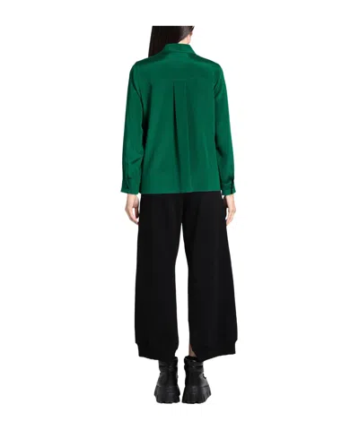 Max Mara Solid Colour Shirts  Blouses In Green