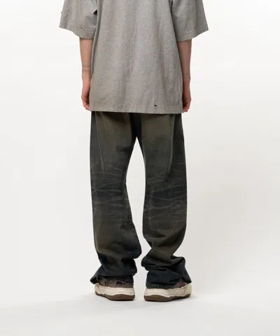 Miharayasuhiro Logo-patch Buttoned Jeans In Black