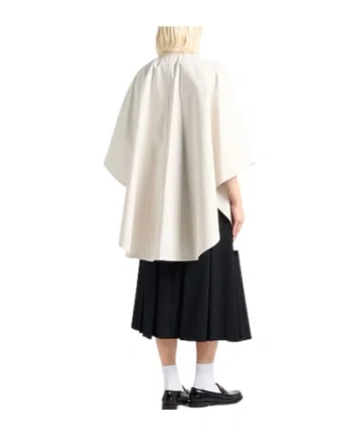 Max Mara Solidcolor Cape Coat In Neutral
