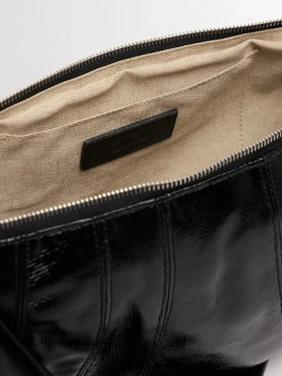 Lemaire Longstrap Crescent Bag In Black
