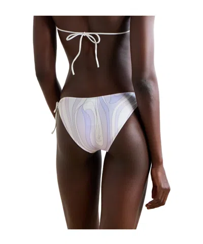 Pucci Printed Bikini Briefs In White