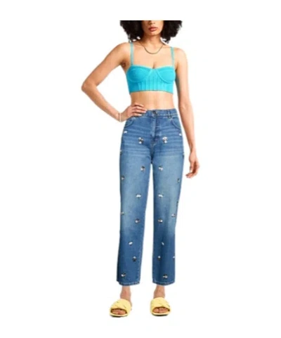 Weekend Max Mara Mid-waisted Jeans In Blue
