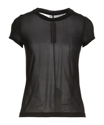Rick Owens Basic Short-sleeved T-shirt In Black