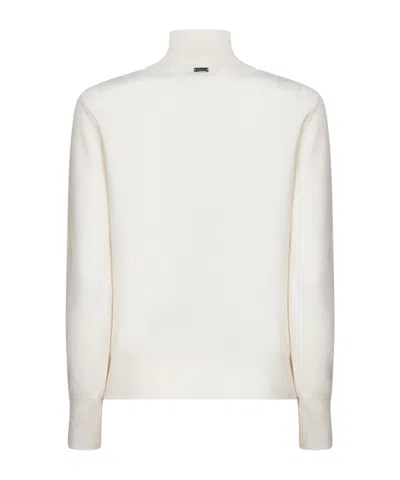 Herno Resort Wrap-effect Sweater In White