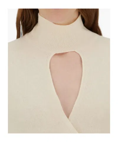 Herno Resort Wrap-effect Sweater In White