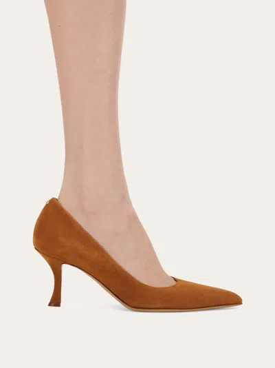 Ferragamo Pump Shoe In Brown