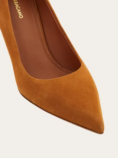 Ferragamo Pump Shoe In Brown