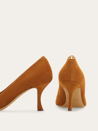 Ferragamo Pump Shoe In Brown