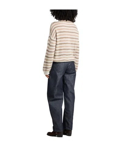 Brunello Cucinelli Striped Thin Knitted Sweater In Multi